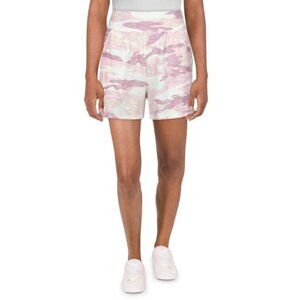 NWOT Splendid Women's Purple Camouflage Pocket Pull On Casual Shorts. Size‎ XL